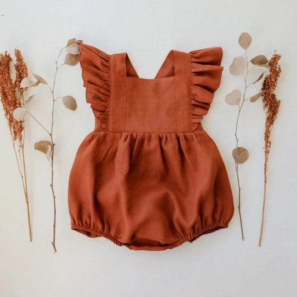 Kids Summer Romper With Ruffles