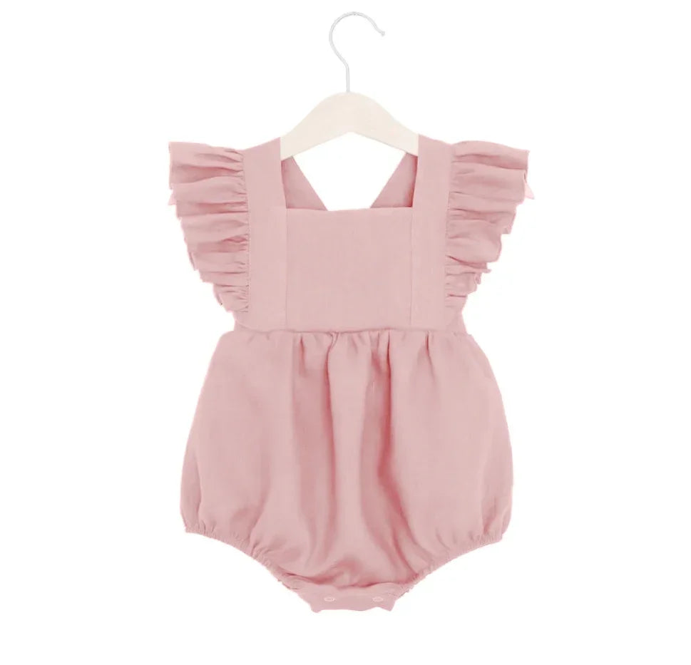 Kids Summer Romper With Ruffles